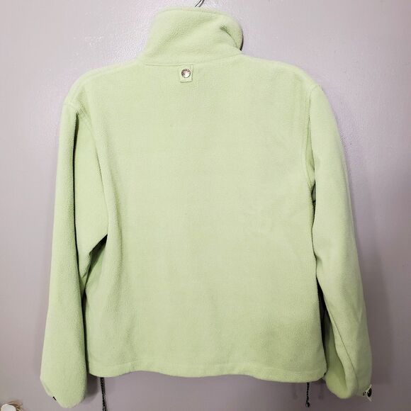 The North Face Fleece Jacket Womens Small Summit Series Lime Green Full Zip - Picture 2 of 8